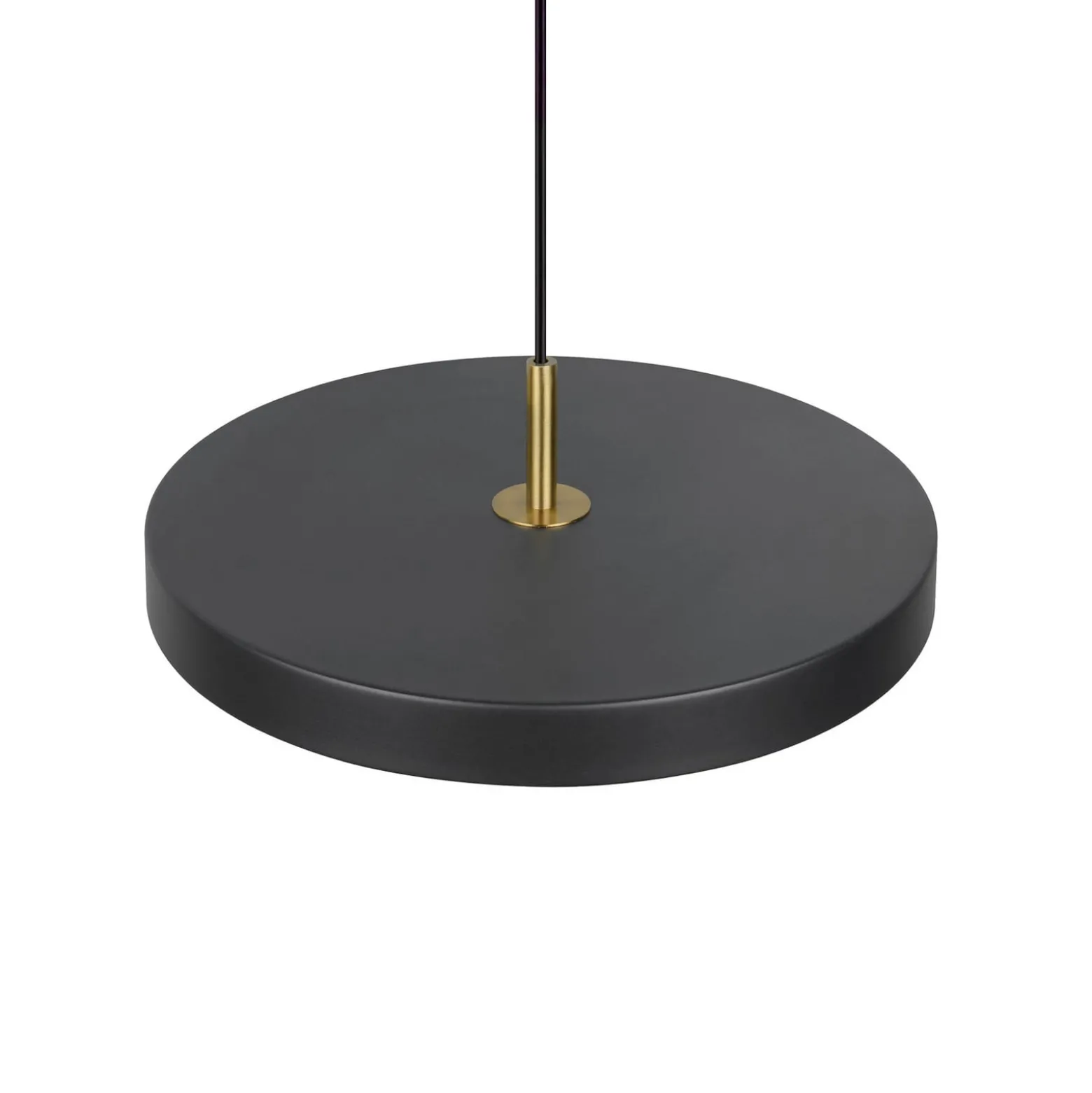 LED-Hängelampe Keaton, schwarz/goldfarben, Ø 40 cm, CCT