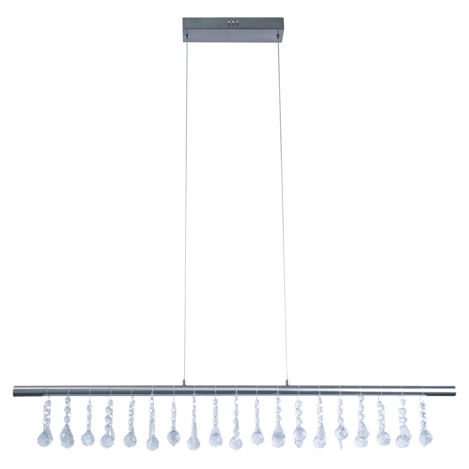 LED-Hängelampe Nobilis, dimmbar, nickel satin