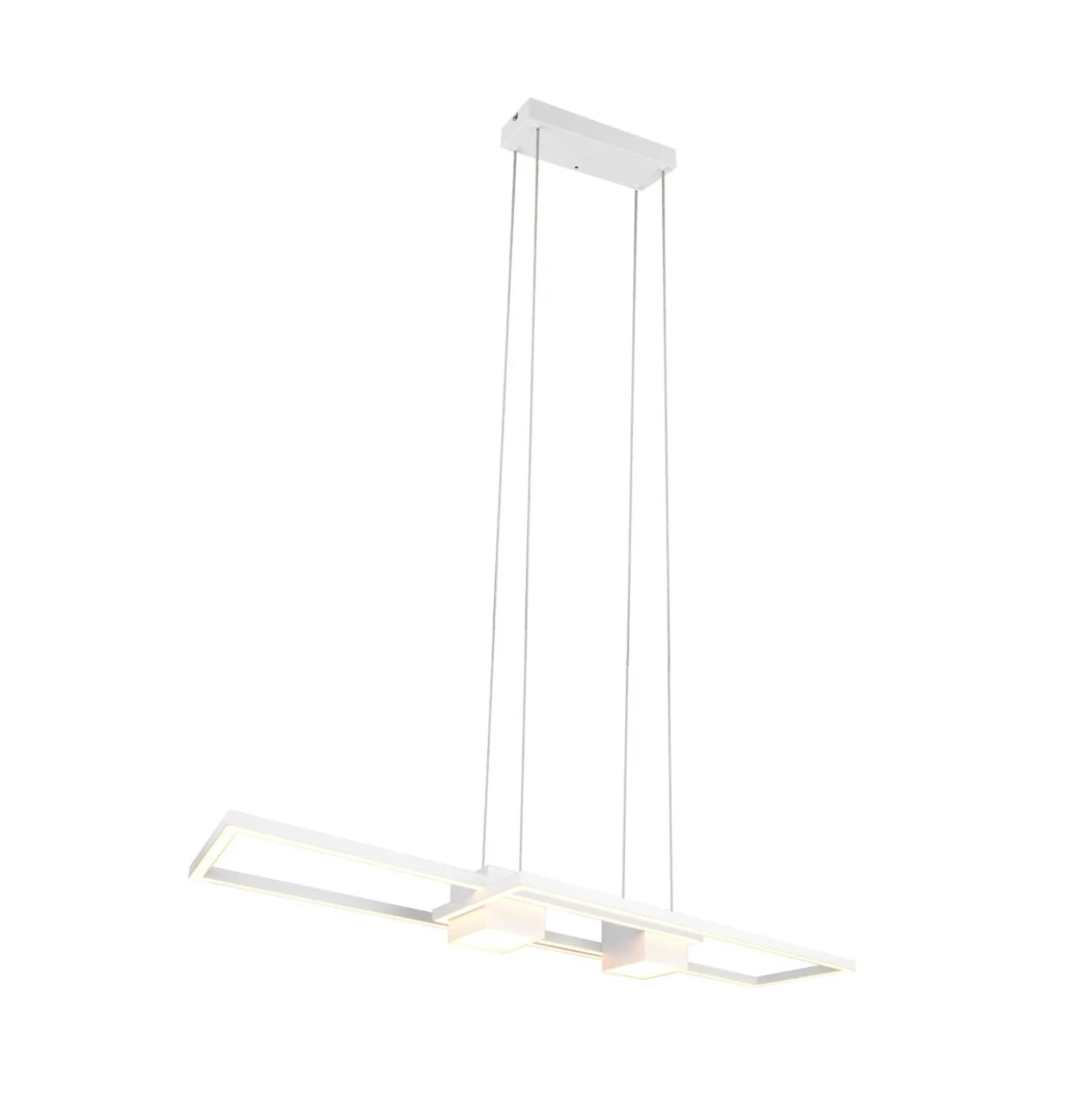 LED-Hängeleuchte Albany, weiß, 100 x 28 cm, Alu, CCT dimmbar