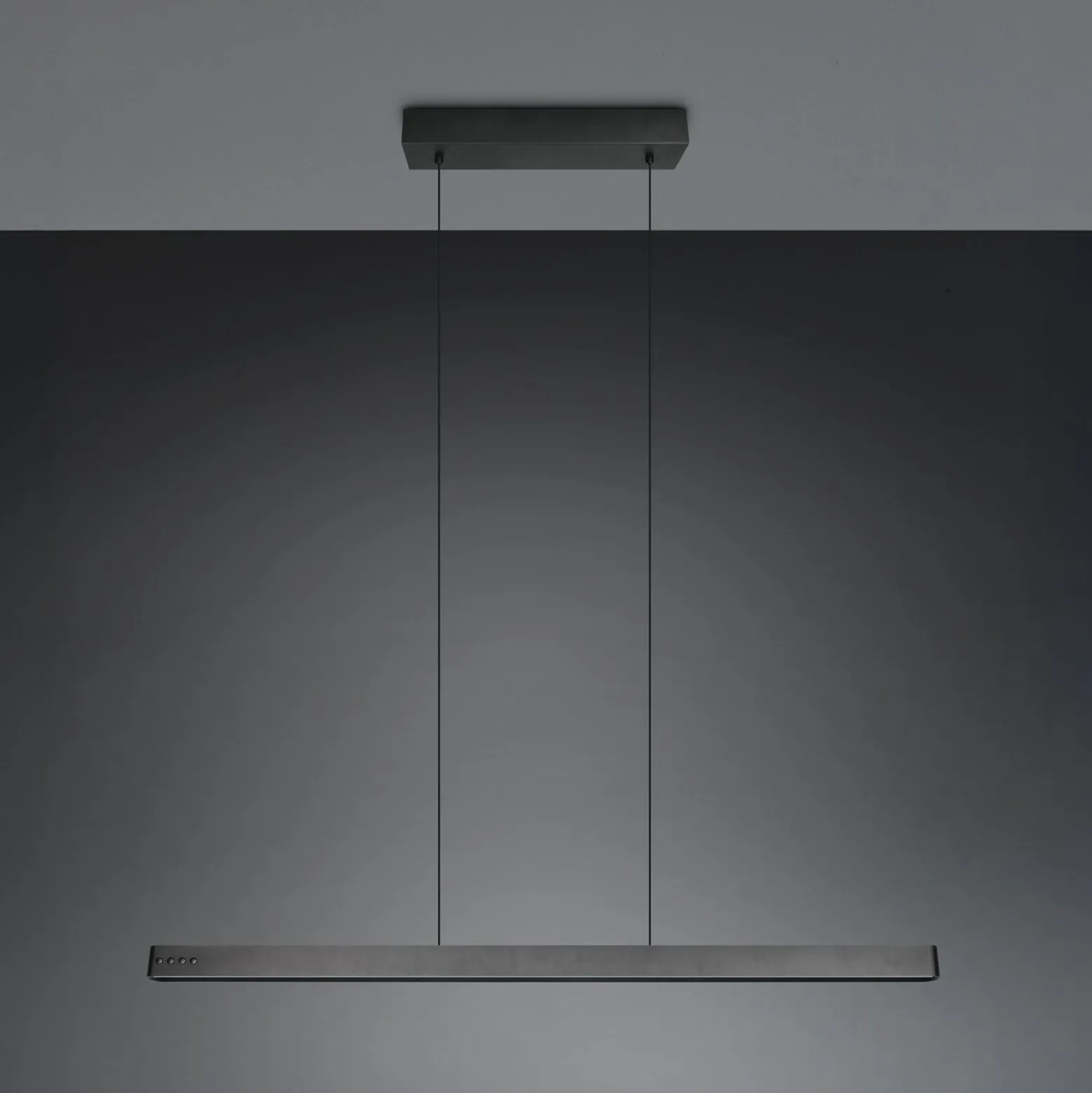 LED-Hängeleuchte Donegal, schwarz, Länge 150 cm, CCT