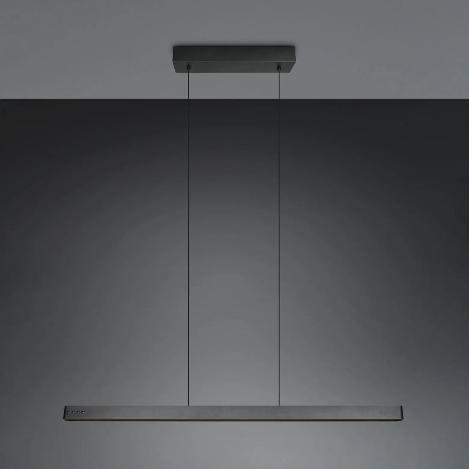 LED-Hängeleuchte Donegal, schwarz, Länge 150 cm, CCT