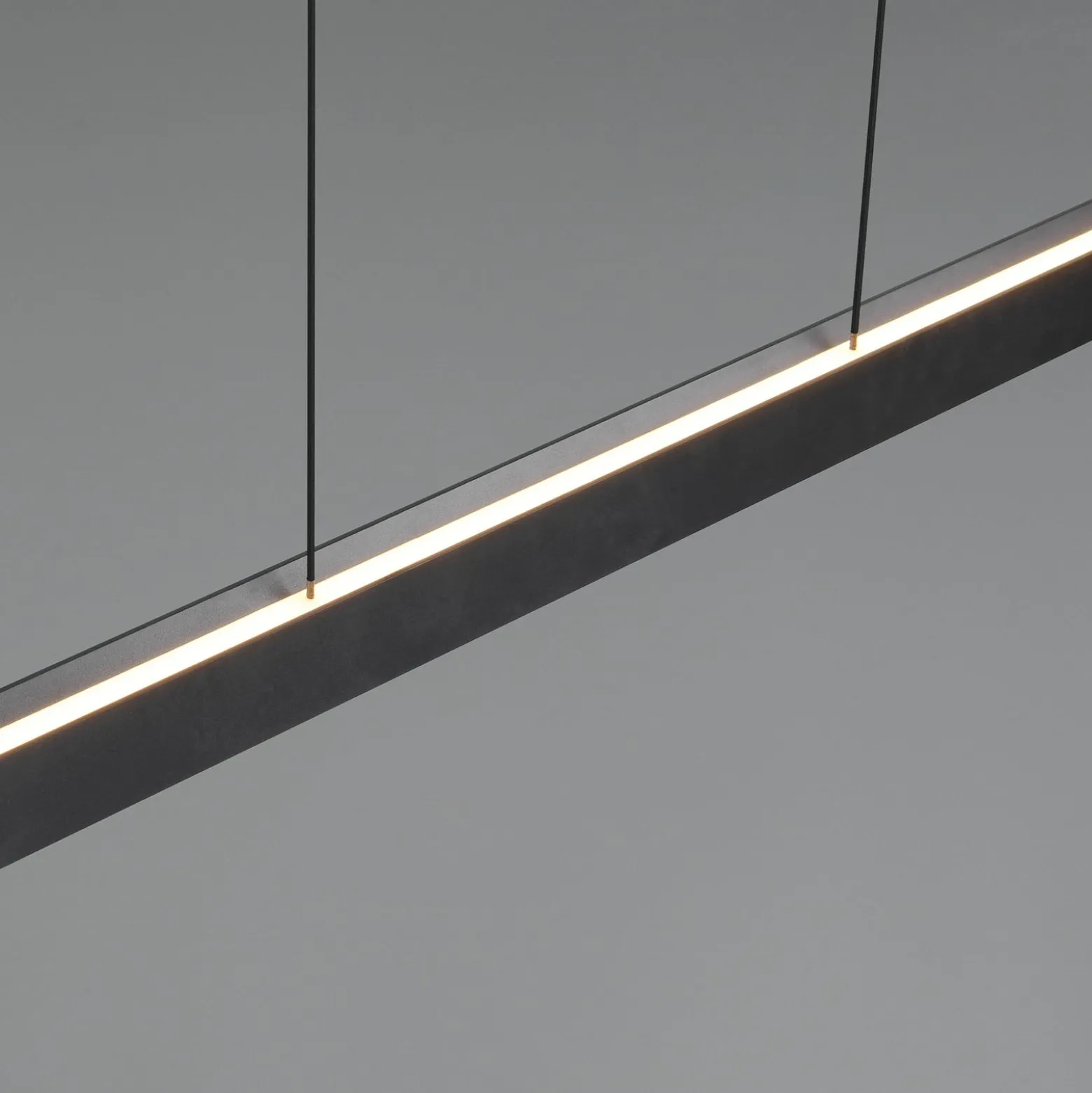LED-Hängeleuchte Donegal, schwarz, Länge 150 cm, CCT