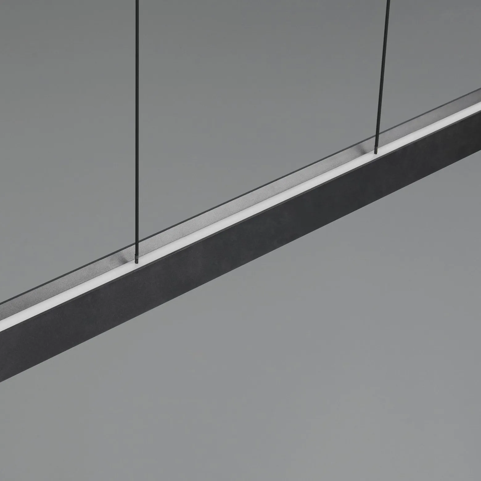 LED-Hängeleuchte Donegal, schwarz, Länge 150 cm, CCT