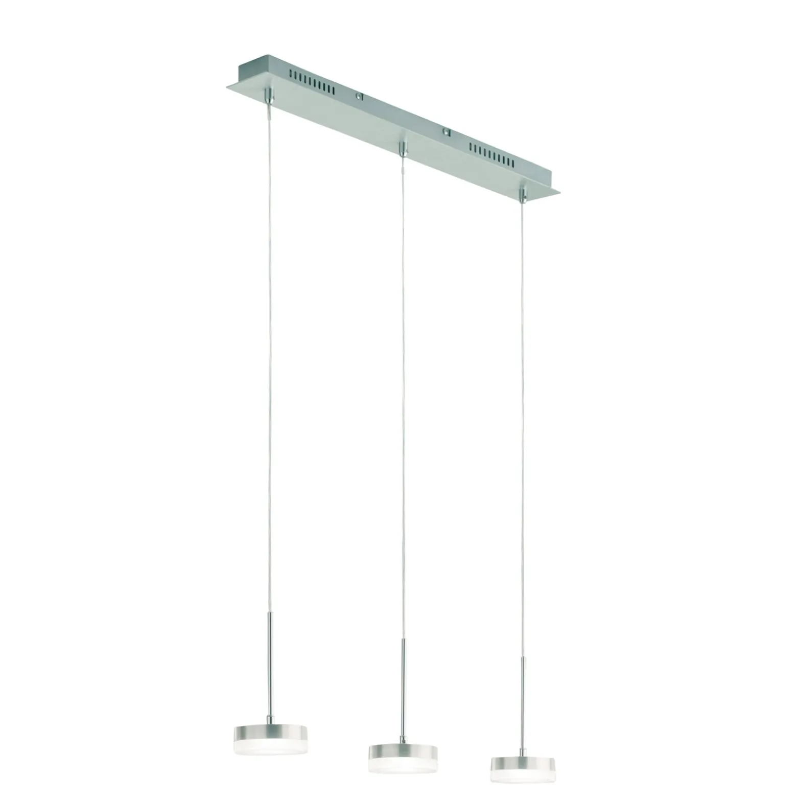 LED-Hängeleuchte Dunk, aluminium, 3-flammig, 3.000 K, Metall