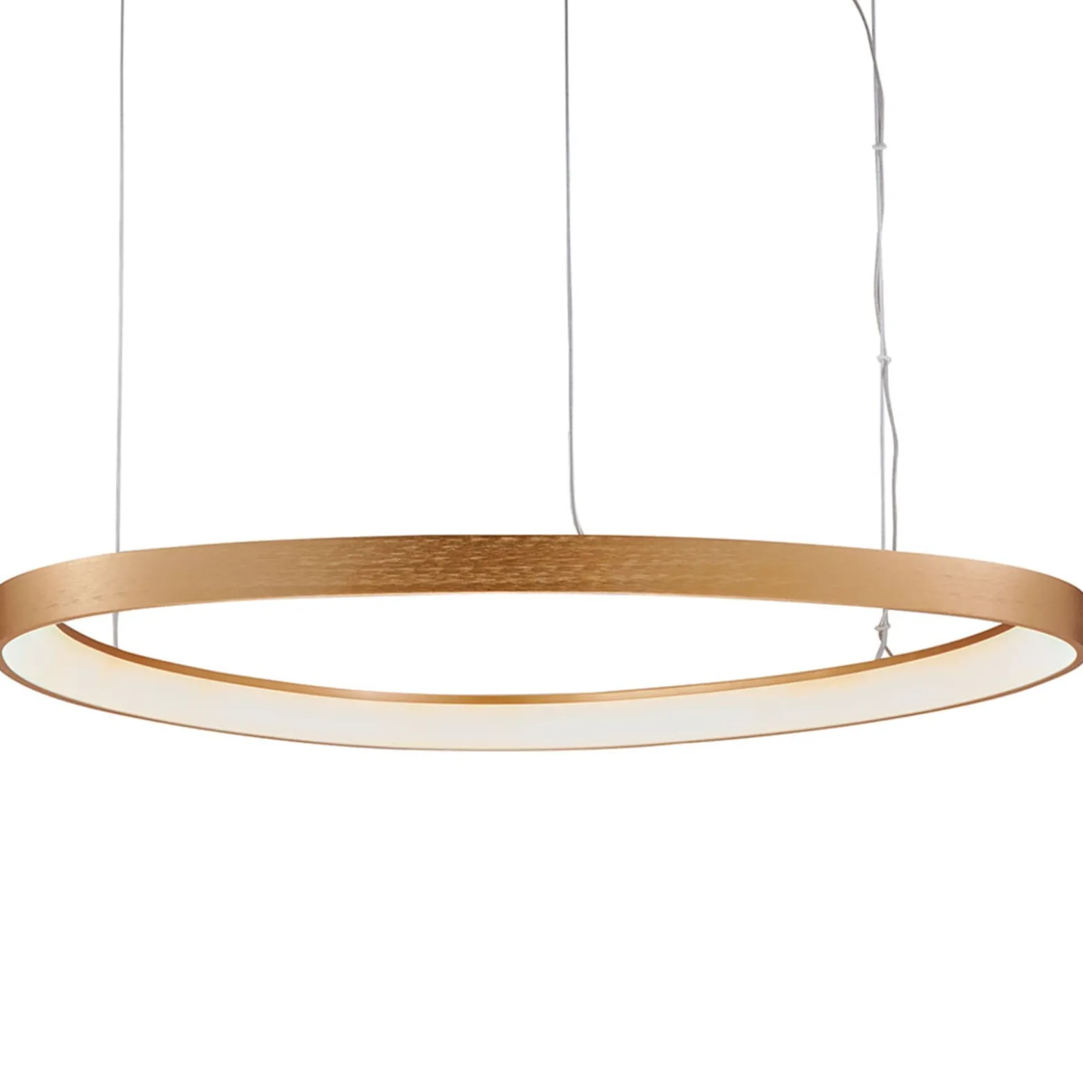 LED-Hängeleuchte Loop, gold, Ø 80 cm
