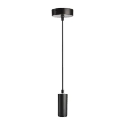 LED-Hängeleuchte Lucea 6, schwarz, Aluminium, 2.700 K