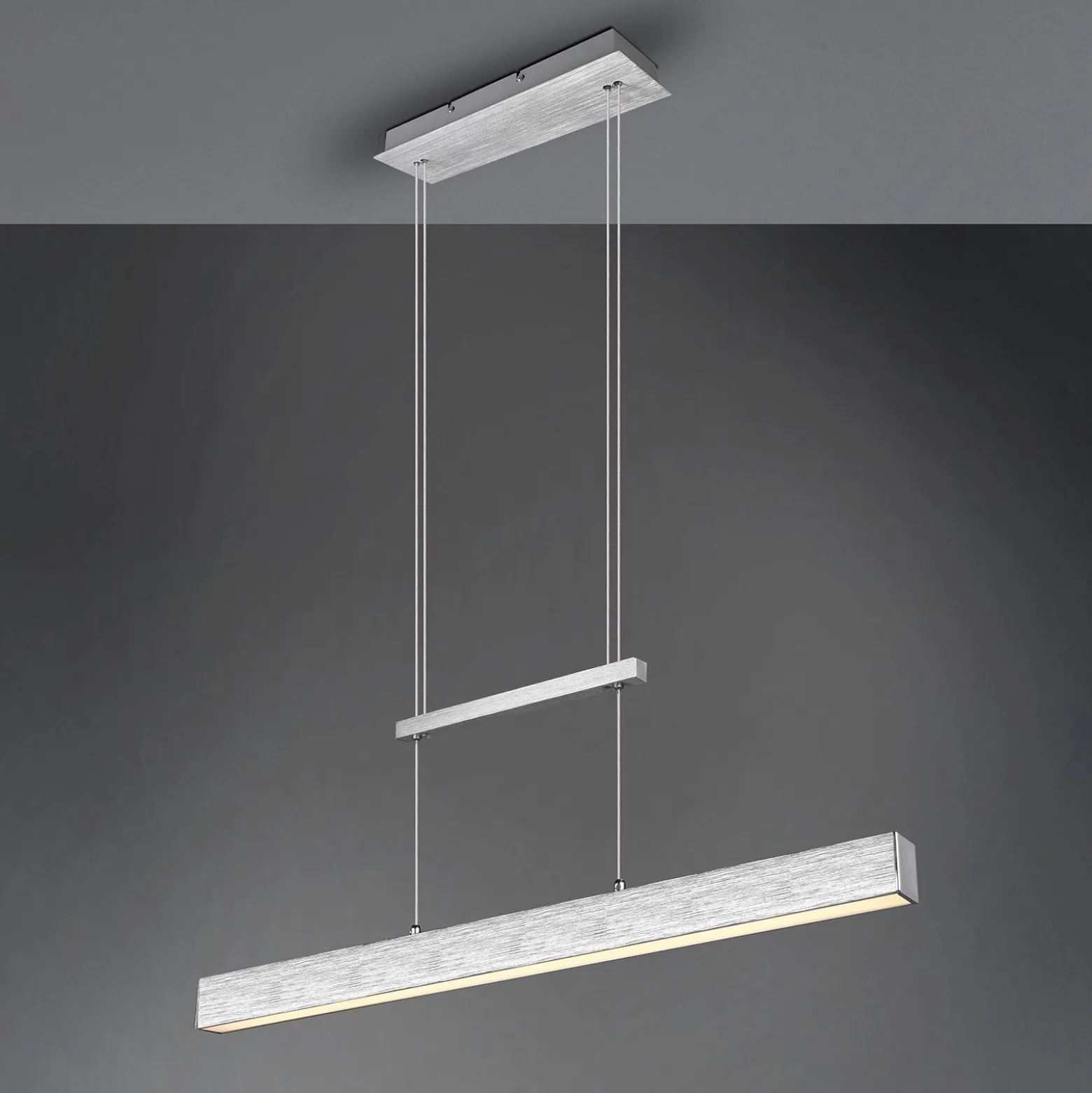LED-Hängeleuchte Paros mit SwitchDimmer alu