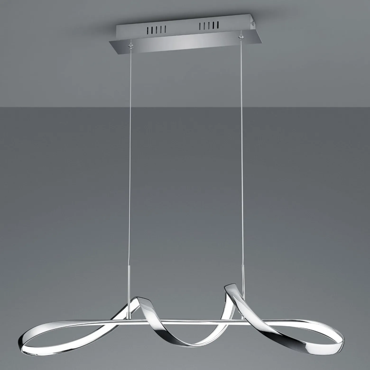 LED-Hängeleuchte Perugia mit Switch-Dimmer, chrom