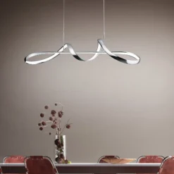 LED-Hängeleuchte Perugia mit Switch-Dimmer, chrom