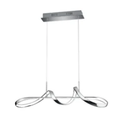 LED-Hängeleuchte Perugia mit Switch-Dimmer, chrom