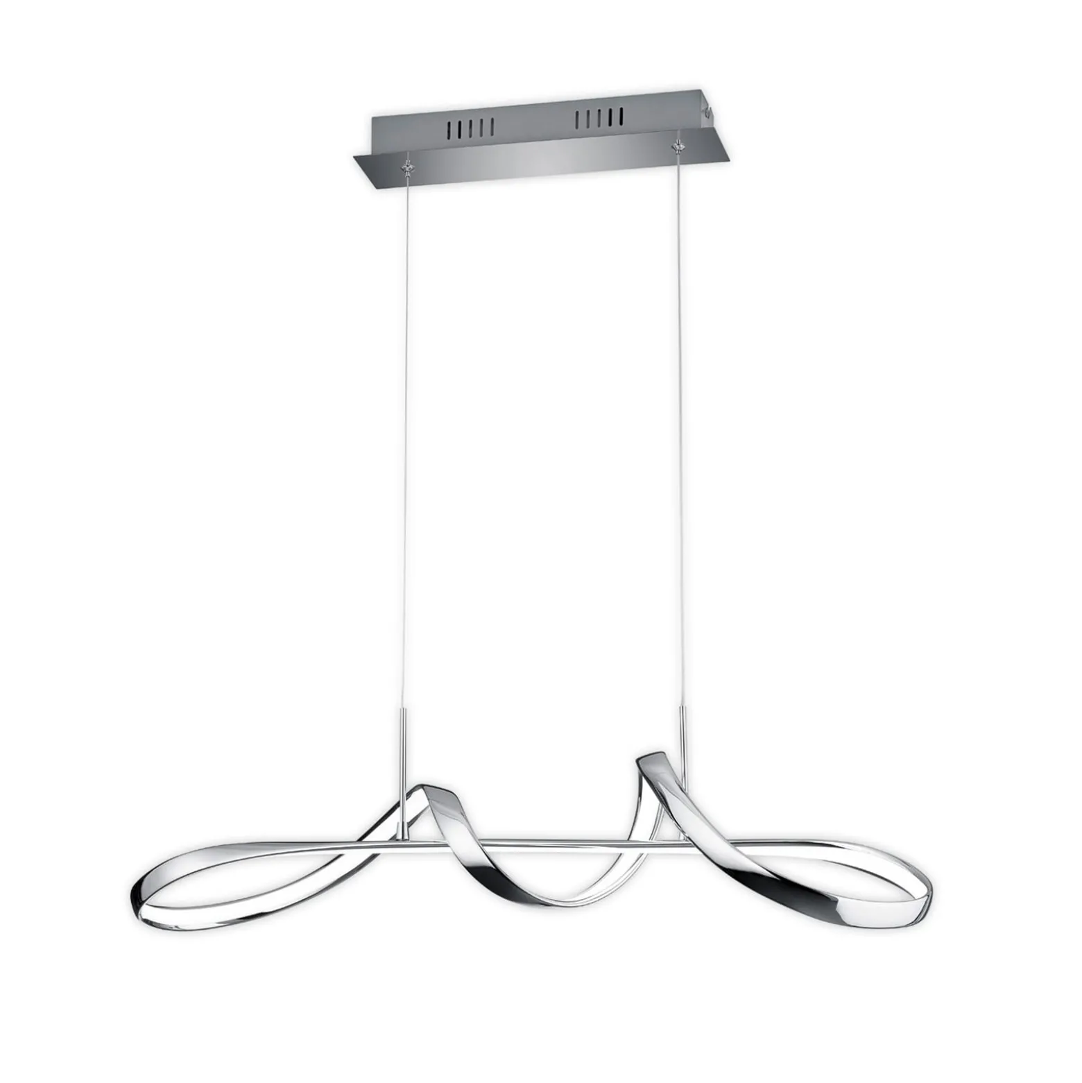 LED-Hängeleuchte Perugia mit Switch-Dimmer, chrom