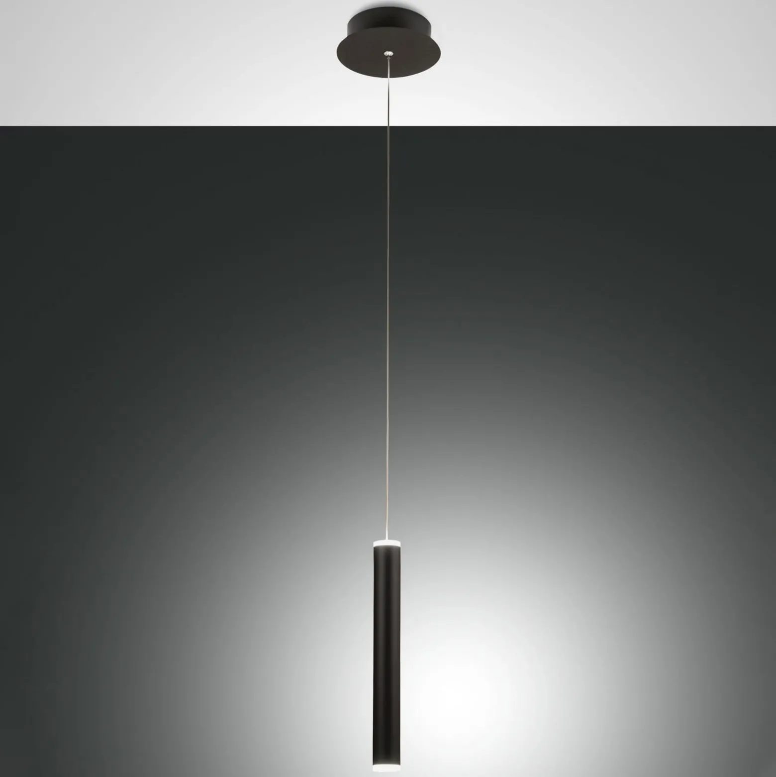 LED-Hängeleuchte Prado, 1-flammig, schwarz, dimmbar