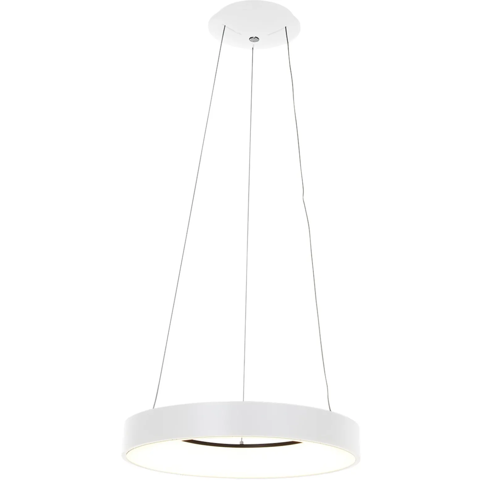LED-Hängeleuchte Ringlede, Ø 48 cm weiß