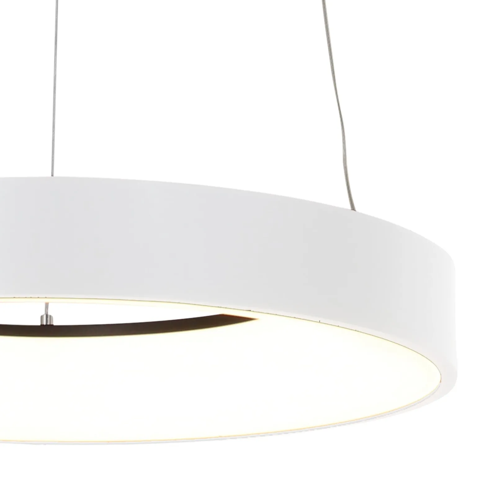 LED-Hängeleuchte Ringlede, Ø 48 cm weiß