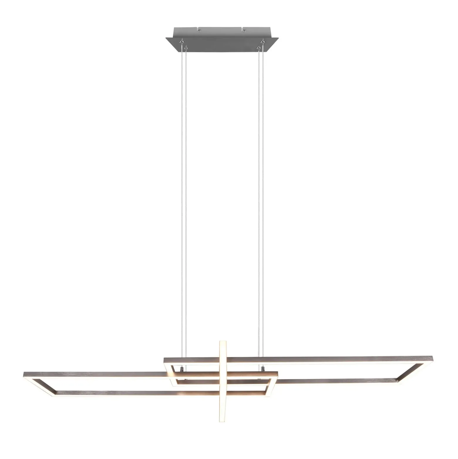 LED-Hängeleuchte Salinas, 3.000 K, nickel matt