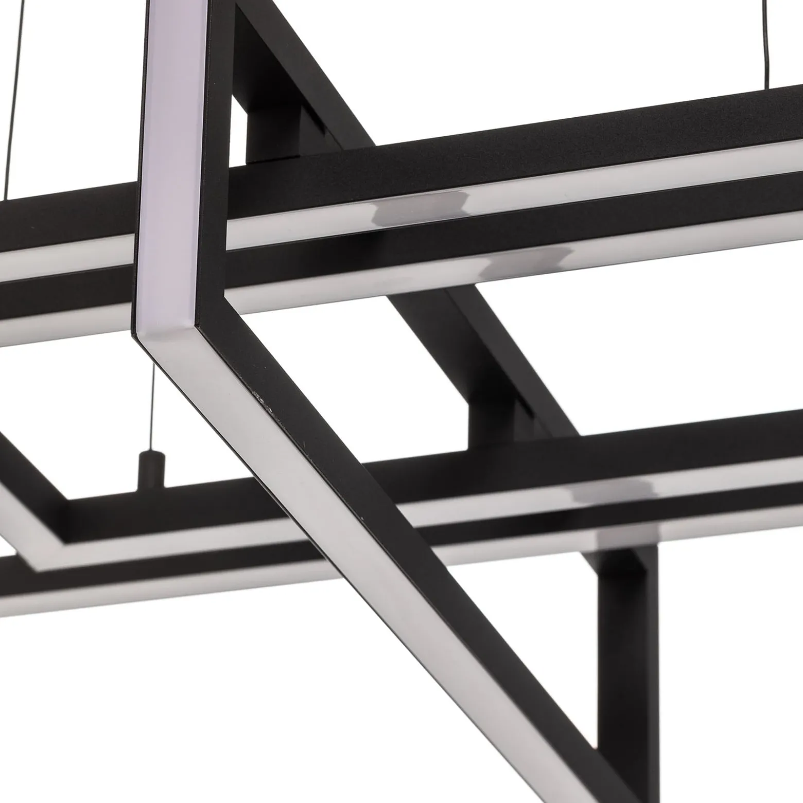 LED-Hängeleuchte Salinas, 3.000 K, schwarz matt