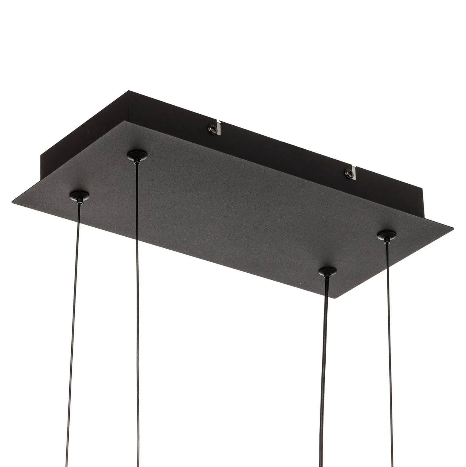 LED-Hängeleuchte Salinas, 3.000 K, schwarz matt