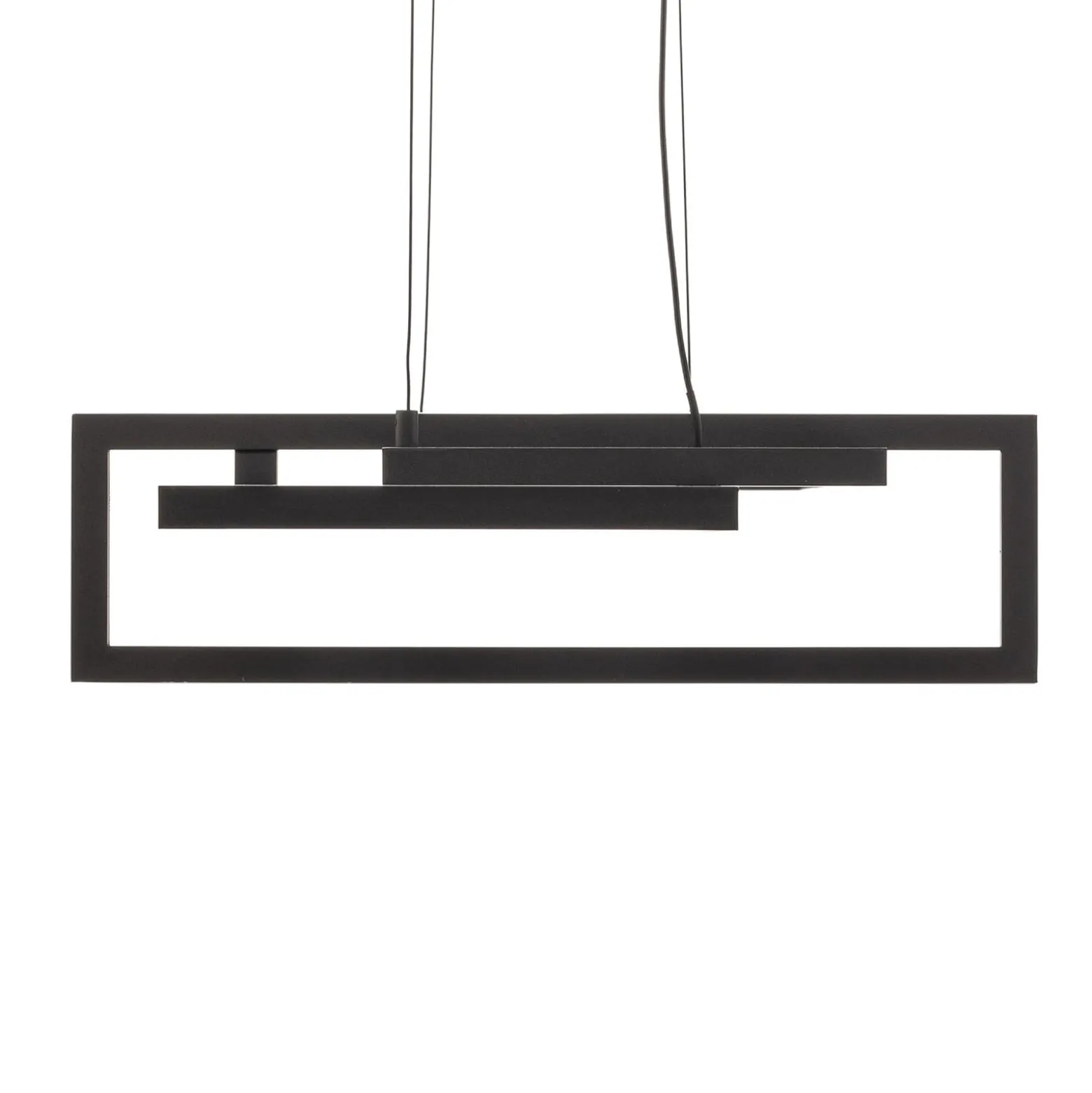 LED-Hängeleuchte Salinas, 3.000 K, schwarz matt