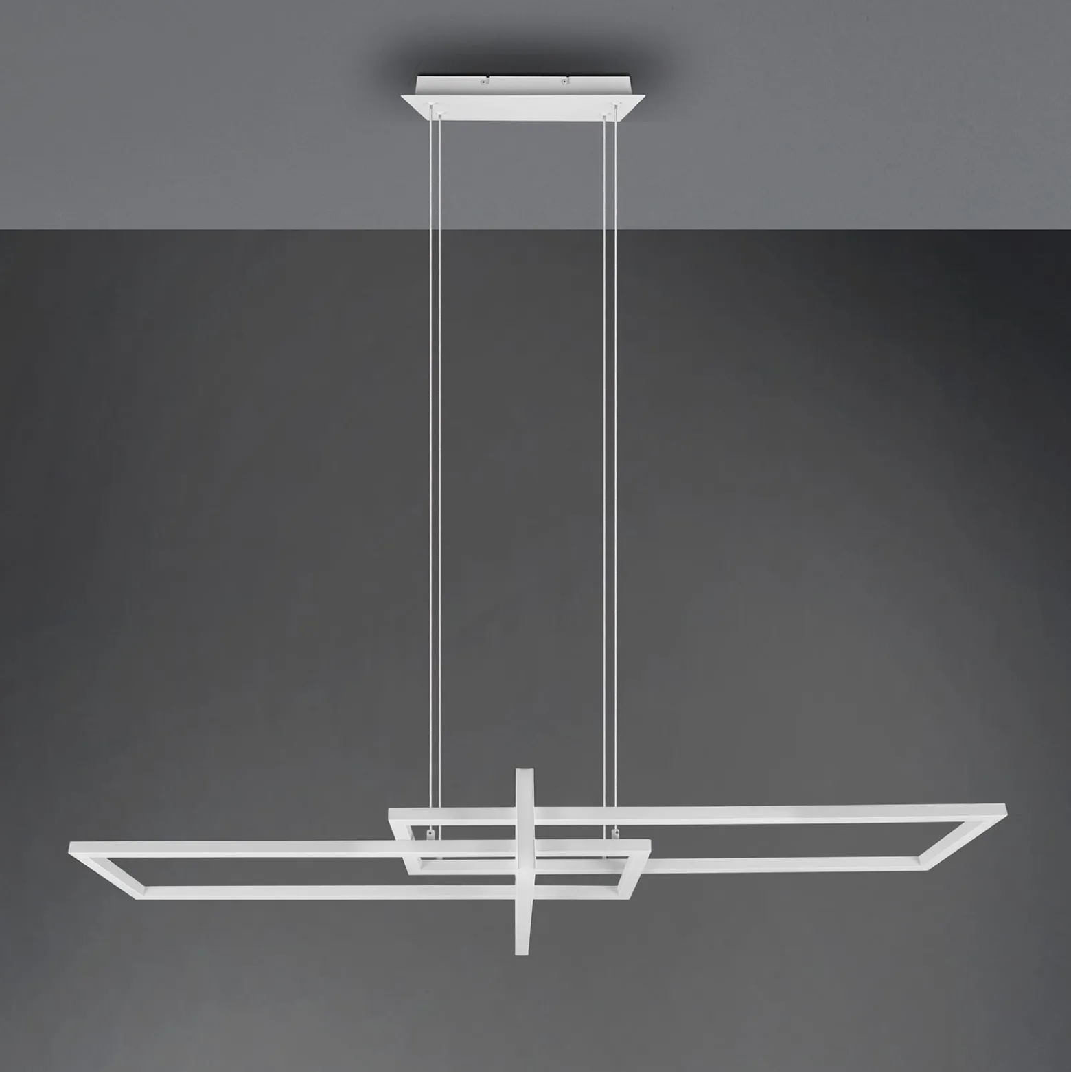LED-Hängeleuchte Salinas, 4.000 K, weiß matt