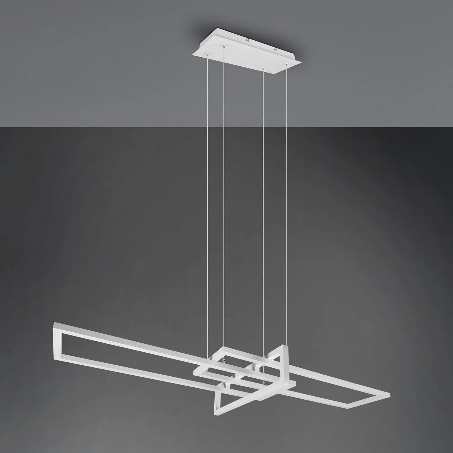 LED-Hängeleuchte Salinas, 4.000 K, weiß matt