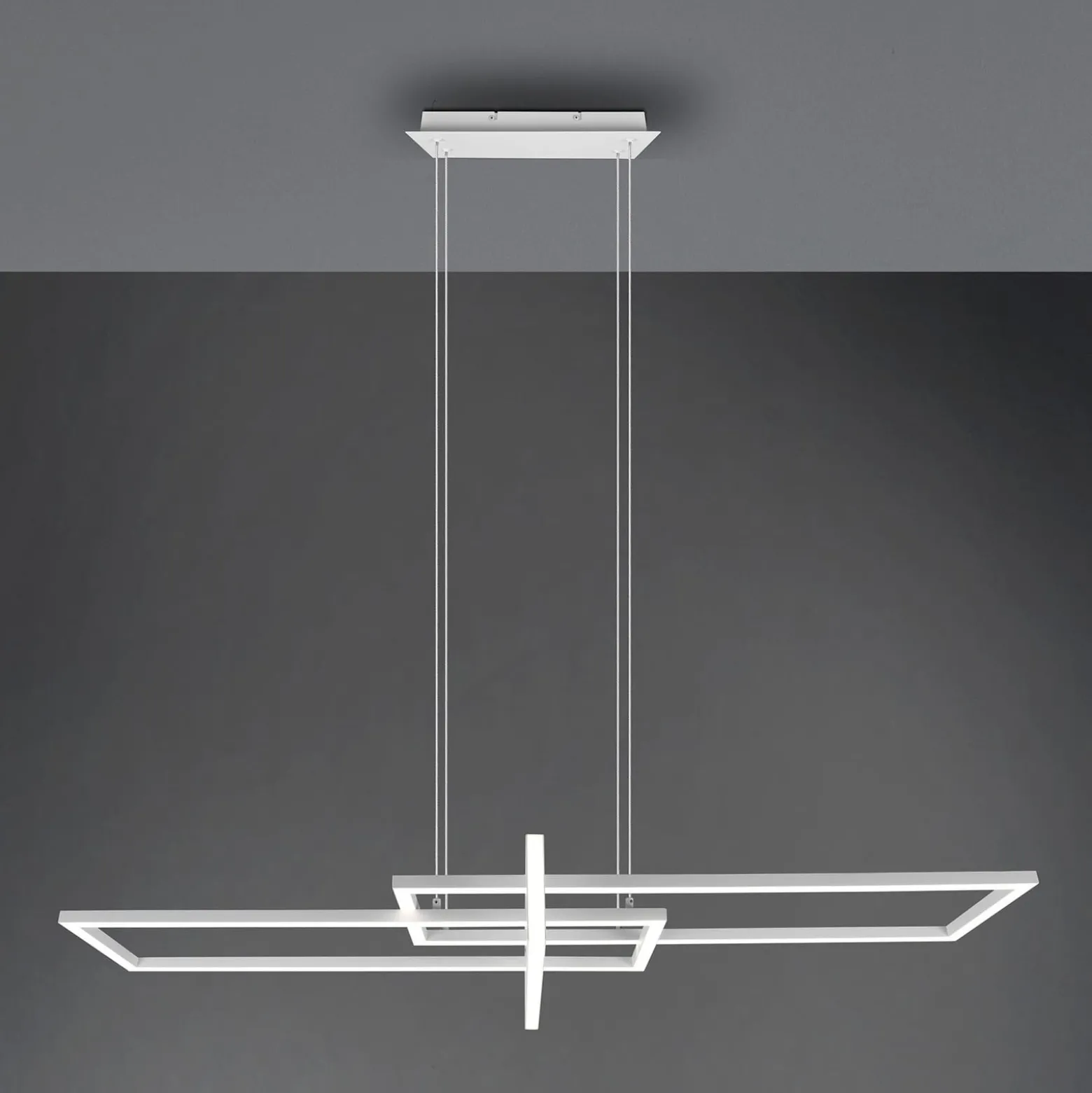 LED-Hängeleuchte Salinas, 4.000 K, weiß matt
