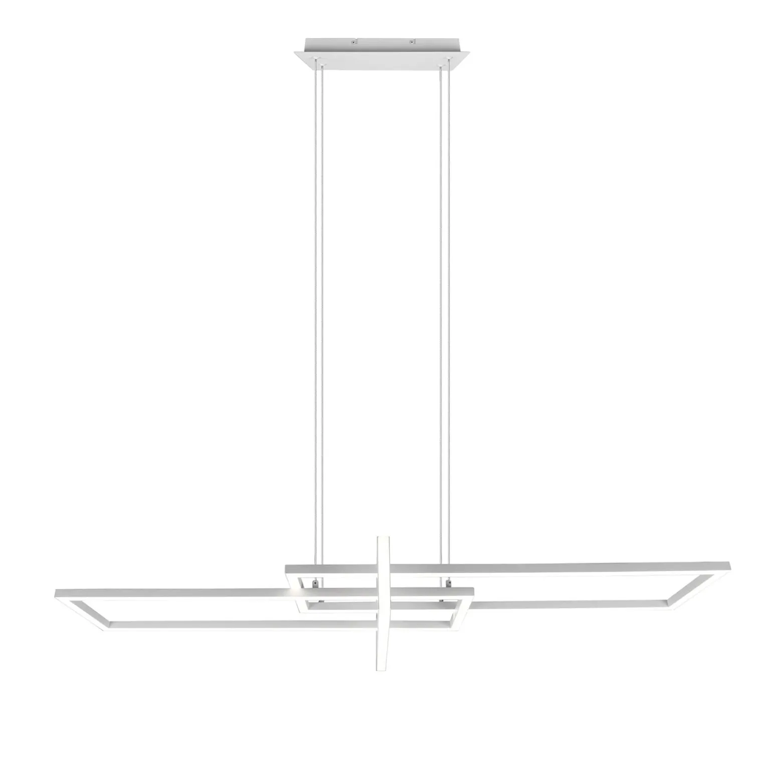 LED-Hängeleuchte Salinas, 4.000 K, weiß matt