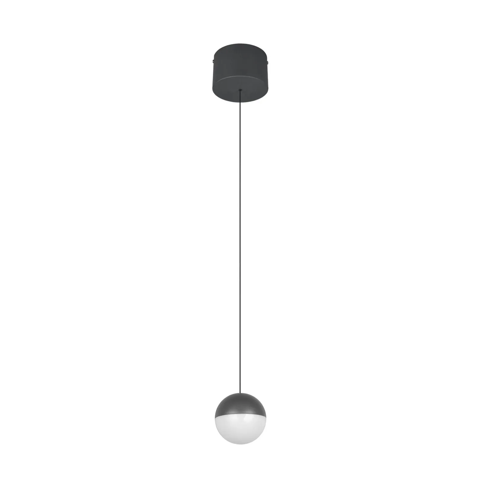 LED-Hängeleuchte Senta, anthrazit, Ø 10 cm, 3.000 K, 1-flg.