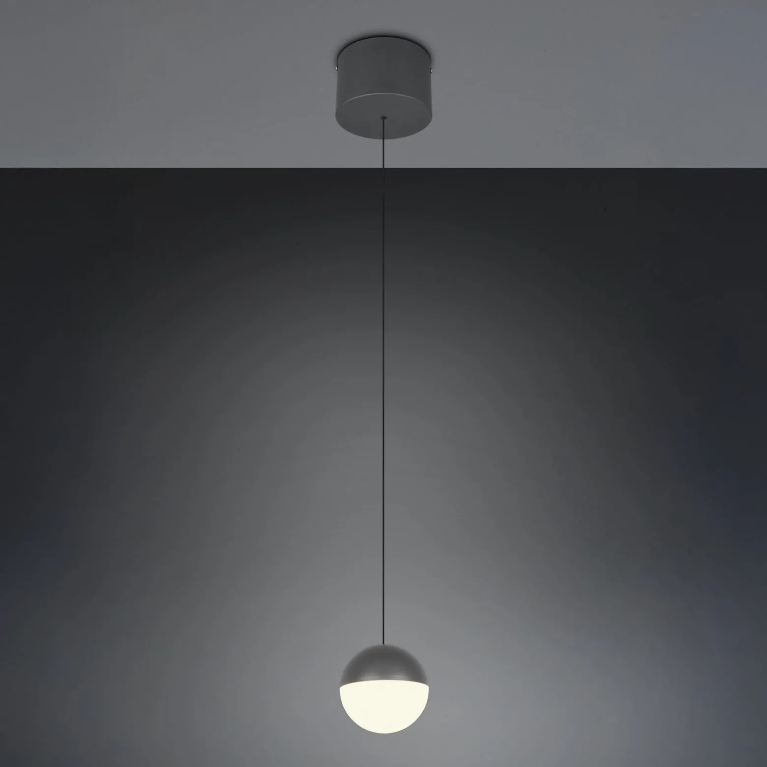 LED-Hängeleuchte Senta, anthrazit, Ø 10 cm, 3.000 K, 1-flg.