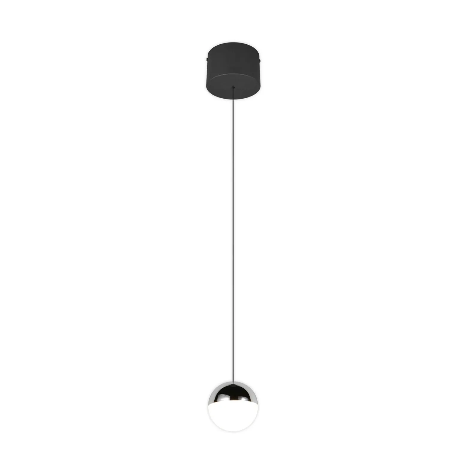 LED-Hängeleuchte Senta, chromfarben, Ø 10 cm, 4.000 K 1-flg.