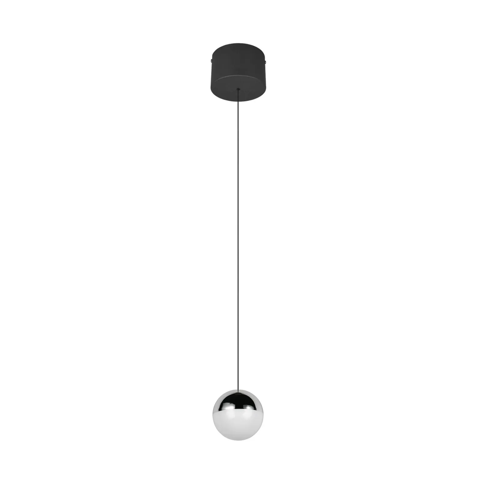LED-Hängeleuchte Senta, chromfarben, Ø 10 cm, 4.000 K 1-flg.