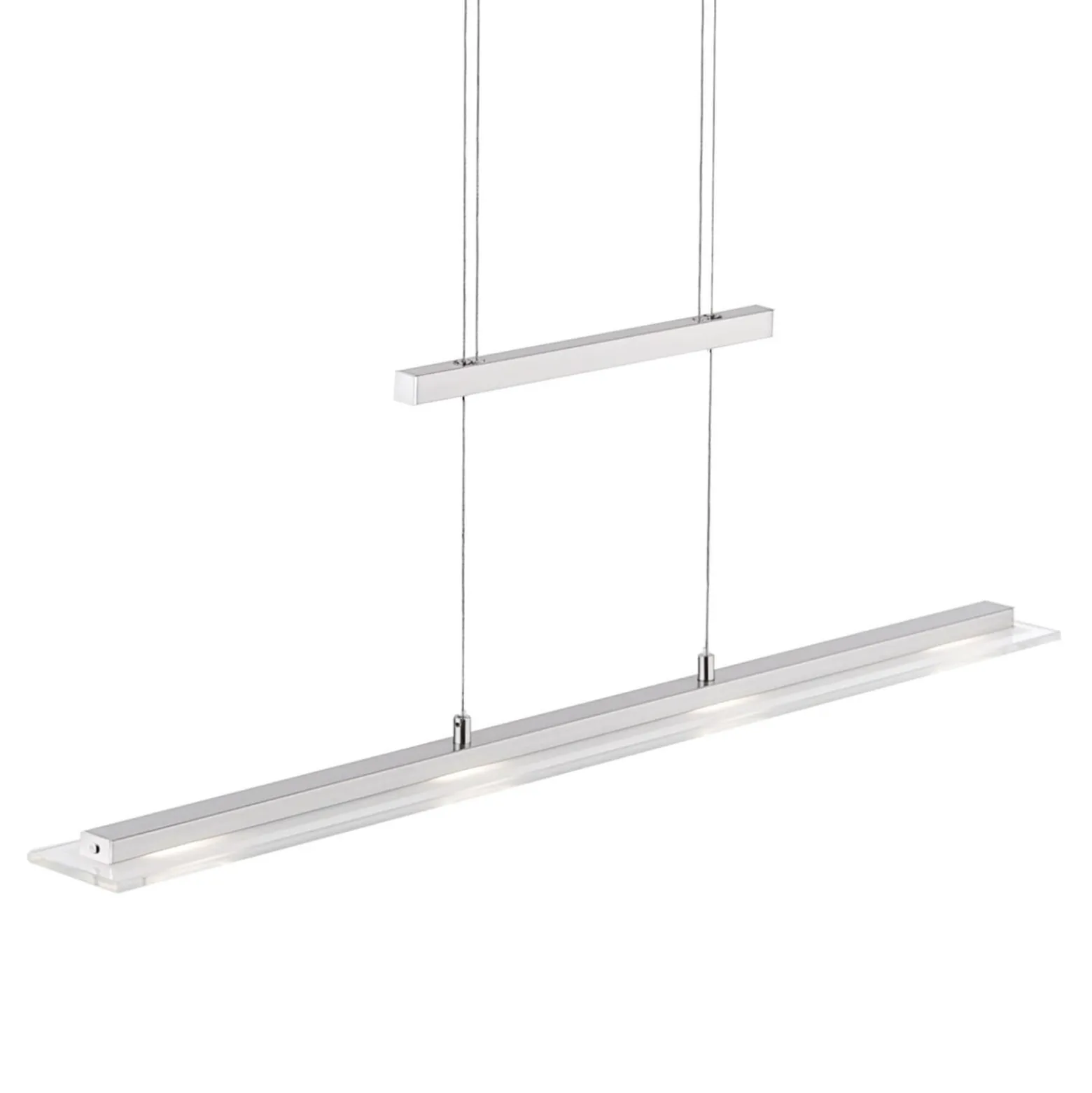 LED-Hängeleuchte Tenso, nickel, 64 cm, Metall, CCT, Dimmer