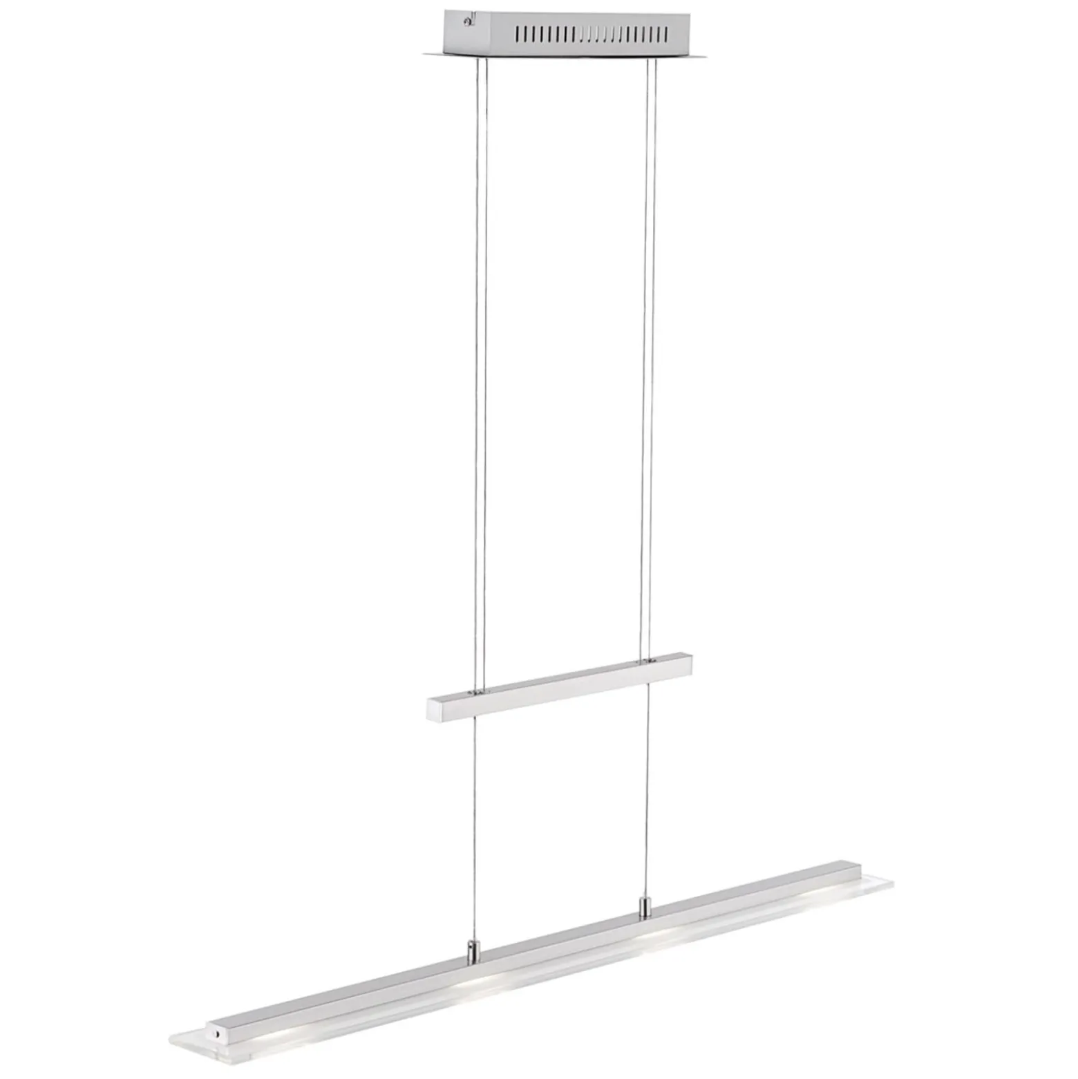 LED-Hängeleuchte Tenso, nickel, 64 cm, Metall, CCT, Dimmer