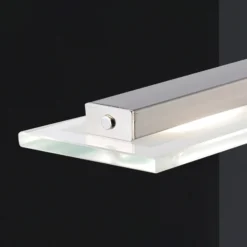 LED-Hängeleuchte Tenso, nickel, 64 cm, Metall, CCT, Dimmer