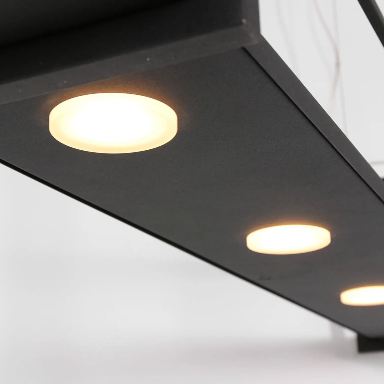LED-Hängeleuchte Tor, sechsflammig, schwarz