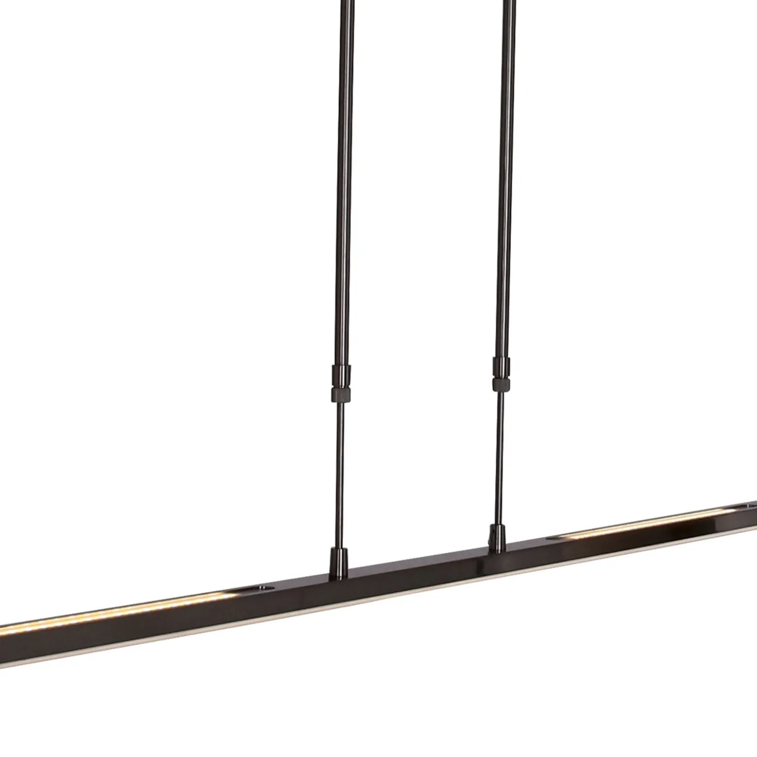 LED-Hängeleuchte Zelena, schwarz, Länge 122cm, Metall, CCT