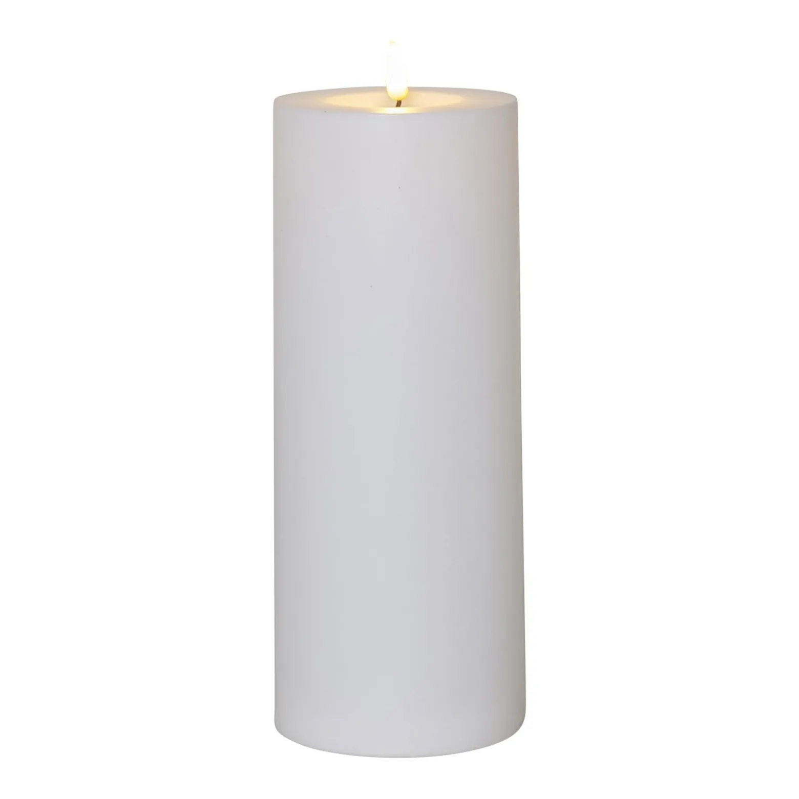 LED-Kerze Flamme Rak 27,5 cm weiß Kunststoff Batteriebetrieb
