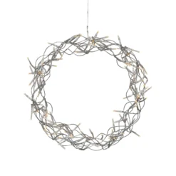 LED-Kranz Curly, warmweiß, Ø 30 cm