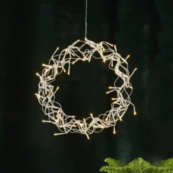 LED-Kranz Curly, warmweiß, Ø 30 cm