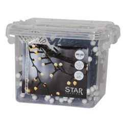 LED-Lichterkette Berry Mini mit Timerfunktion weiß