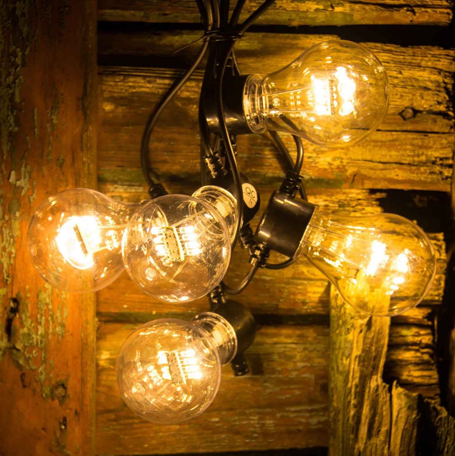 LED-Lichterkette Glühfadenoptik bernstein 5-flg.