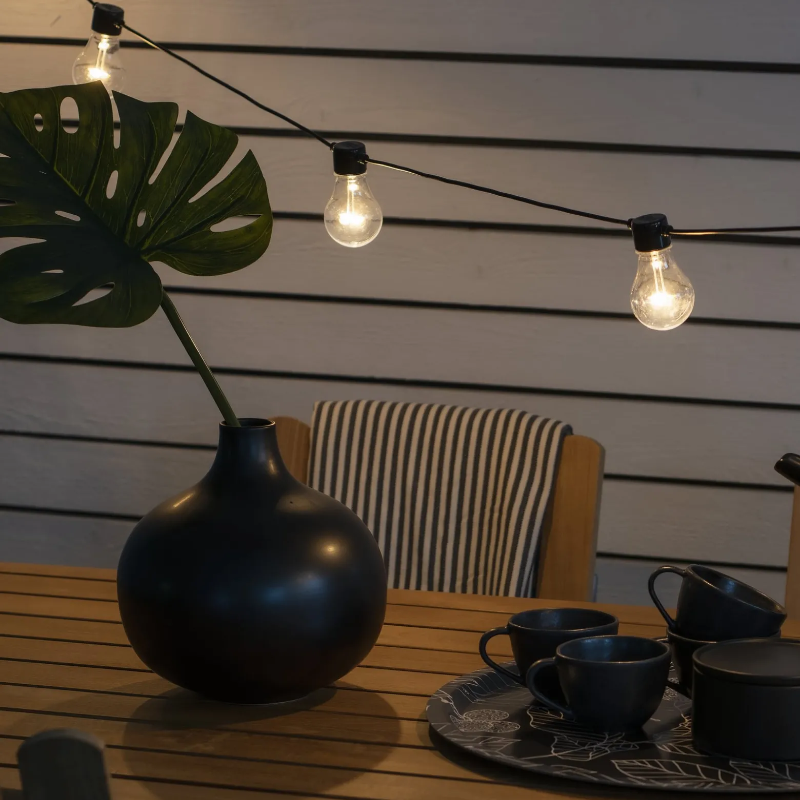 LED-Lichterkette Glühfadenoptik bernstein 5-flg.