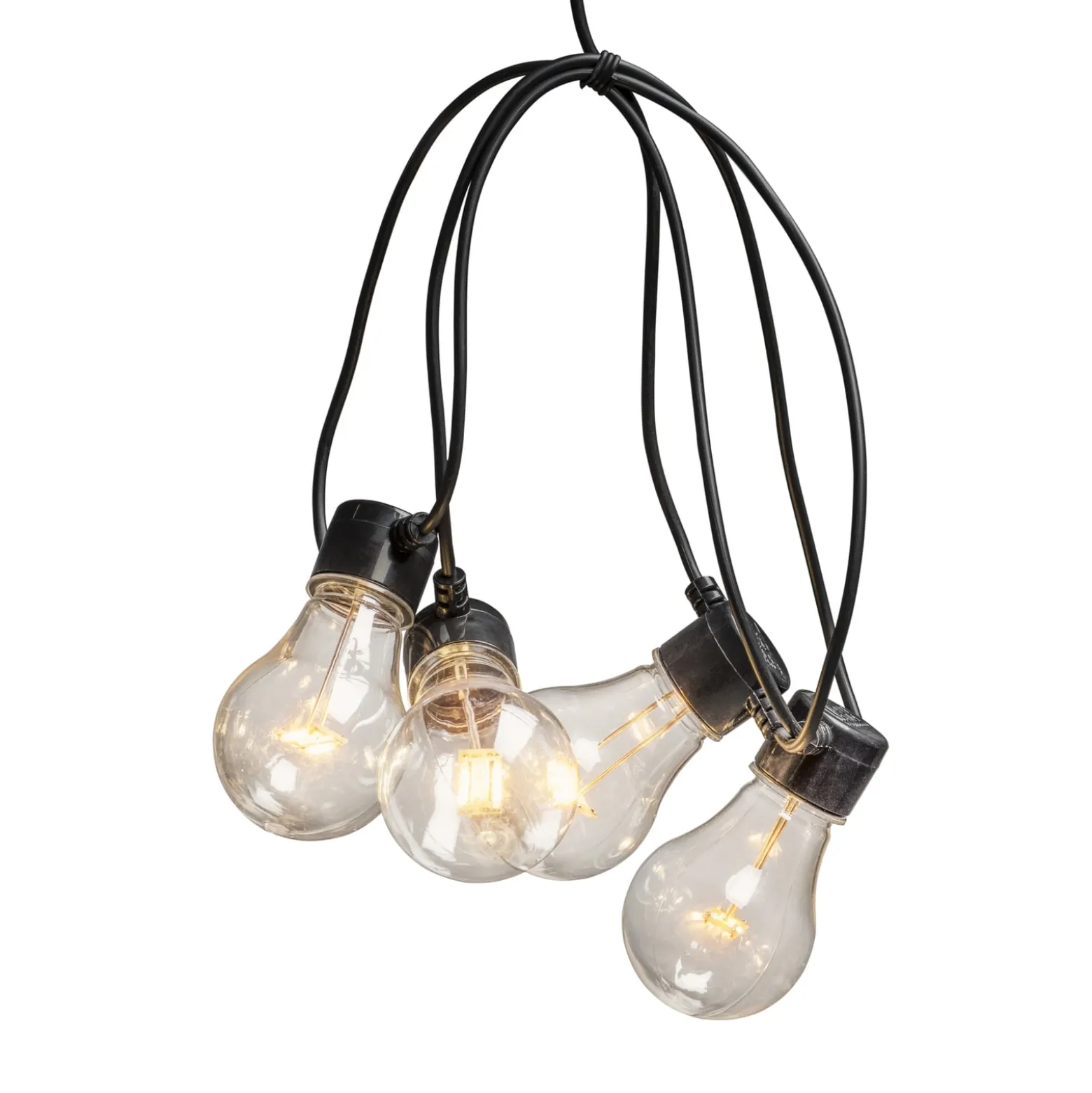 LED-Lichterkette Glühfadenoptik bernstein 5-flg.
