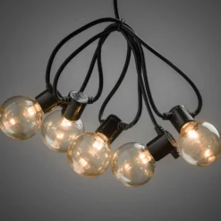 LED-Lichterkette Glühfadenoptik bernstein 10-flg.