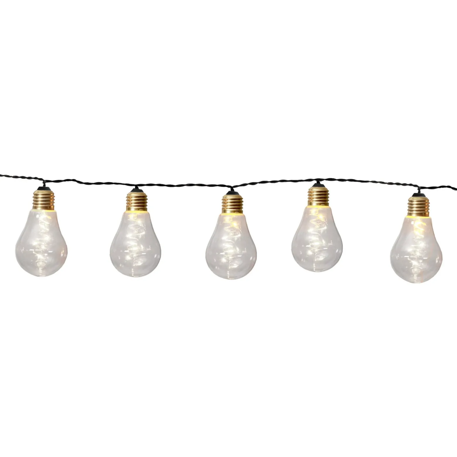 LED-Lichterkette Glow, Glas, klar