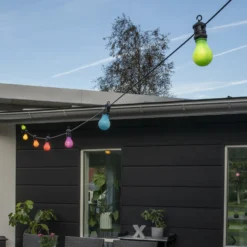 LED-Lichterkette Party, pastellfarben, inkl. Dimmer, IP44