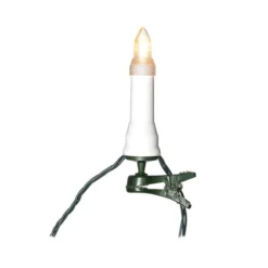 LED-Lichterkette Topbirnen IP44 amber 25-flammig