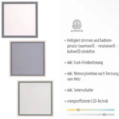 LED-Panel Edging, tunable white, 46x46 cm