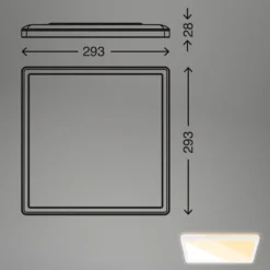 LED-Panel 7556 Lichtfarbe einstellbar 29 x 29 cm