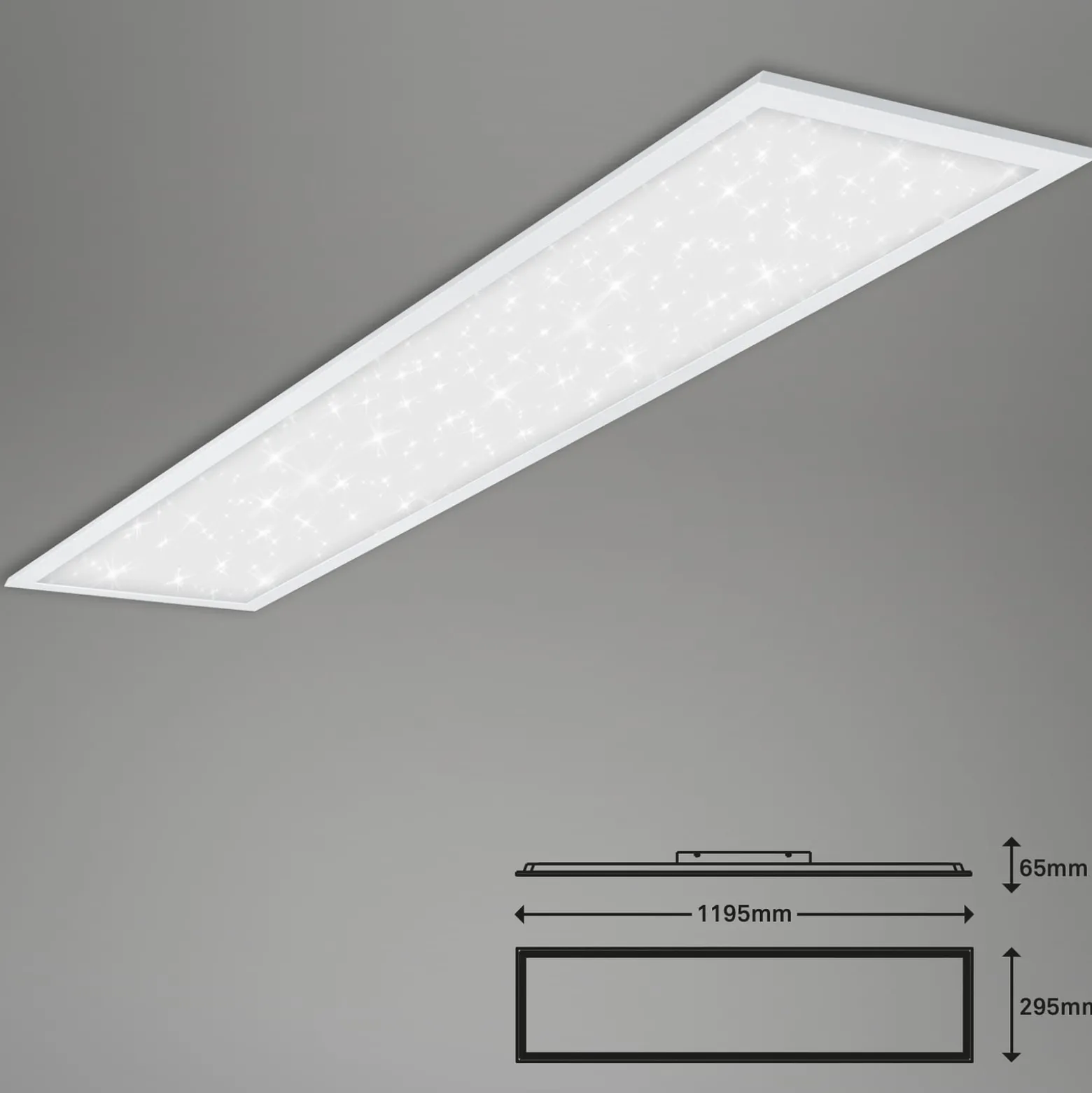 LED-Panel Pallas, weiß, dimmbar, CCT, 119,5x29,5cm