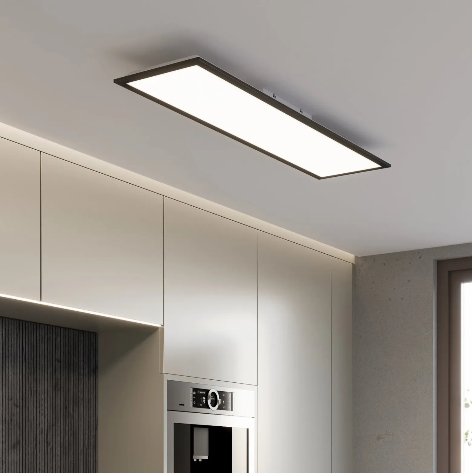 LED-Panel Piatto CCT Fernbedienung 100x25 schwarz